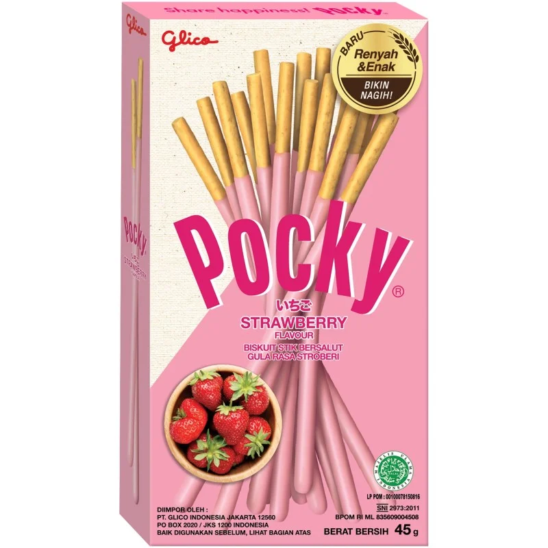 Pocky fraise - boite 45g