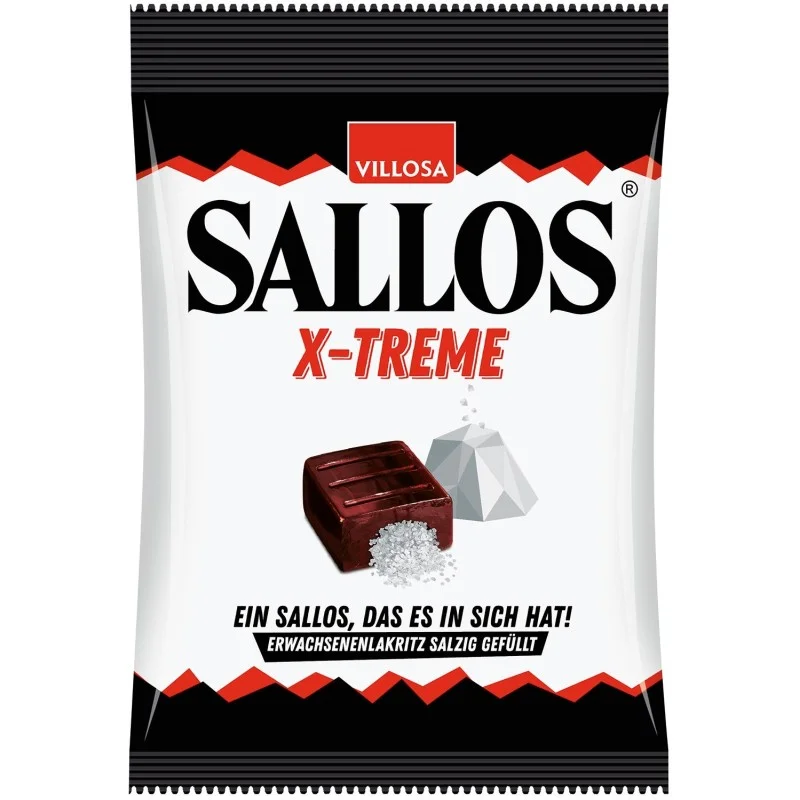 Bonbons à la réglisse fourrés de sel samiak - Sallos X-treme