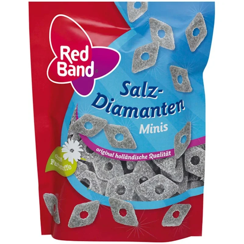 Diamants de réglisse salée Red Band - sachet 200g