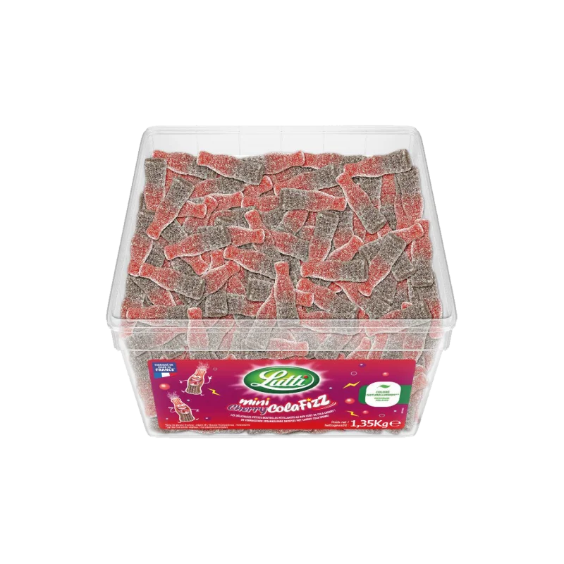 Mini Cherry Cola Fizz - Lutti - boite 300 pièces