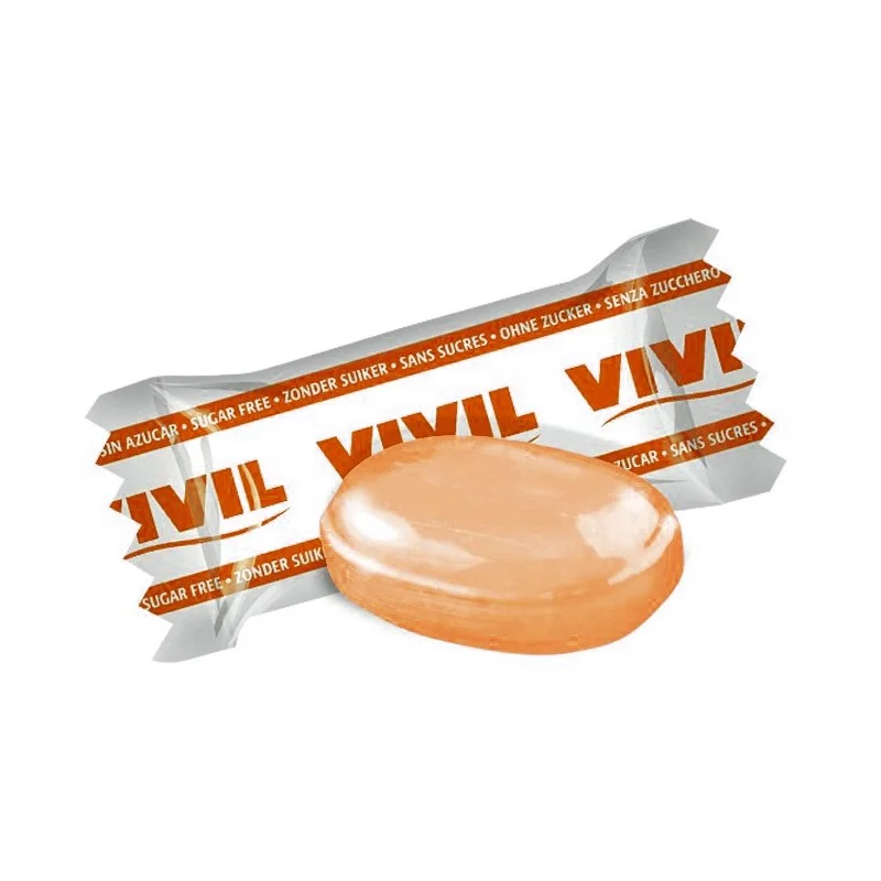 Bonbons Vivil goût orange sans sucre 100g