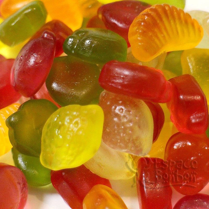 Bonbons acidulés aux fruits sans sucre 100 g